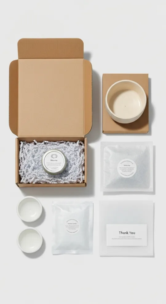Generated ad visual — subscription unboxing flat-lay